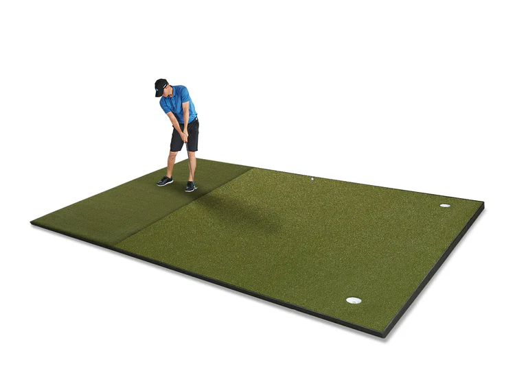 Tour-Grade Combo Mat Putting Green in Simulator