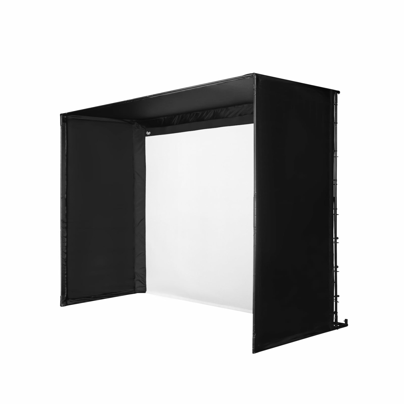 Custom golf simulator screens and enclosures