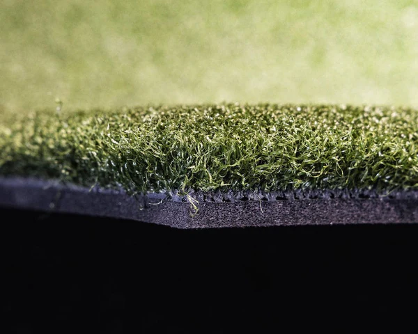 Nylon putting green surface close up