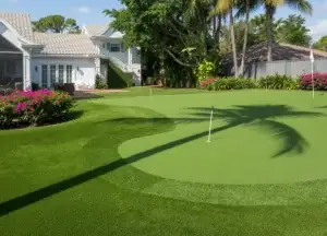 custom backyard golf green